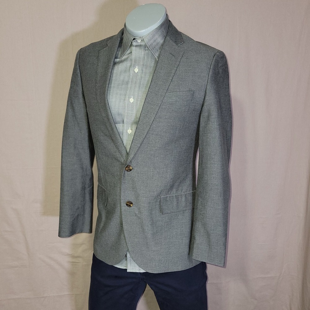 J Crew Ludlow Jacket Mens 40R Gray BlazerSport Coat Classic Preppy Office